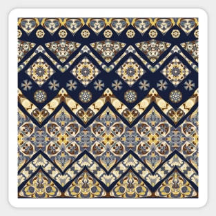 Ethnic patterns in oriental style. Sticker